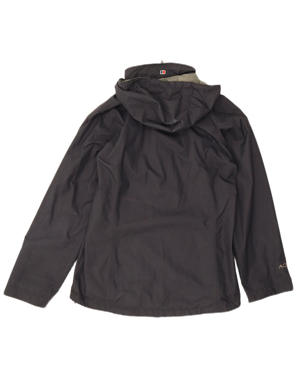 Jachetă de ploaie cu glugă pentru femei Berghaus UK 16, mare, albastru, poliamidă