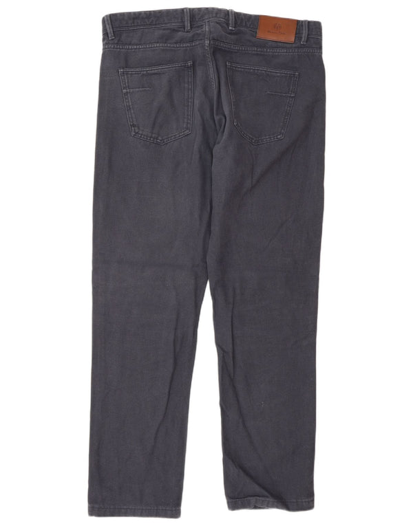 Massimo Dutti Pantaloni casual drepti pentru bărbați EU 42 Large W32 L30 Bleumarin