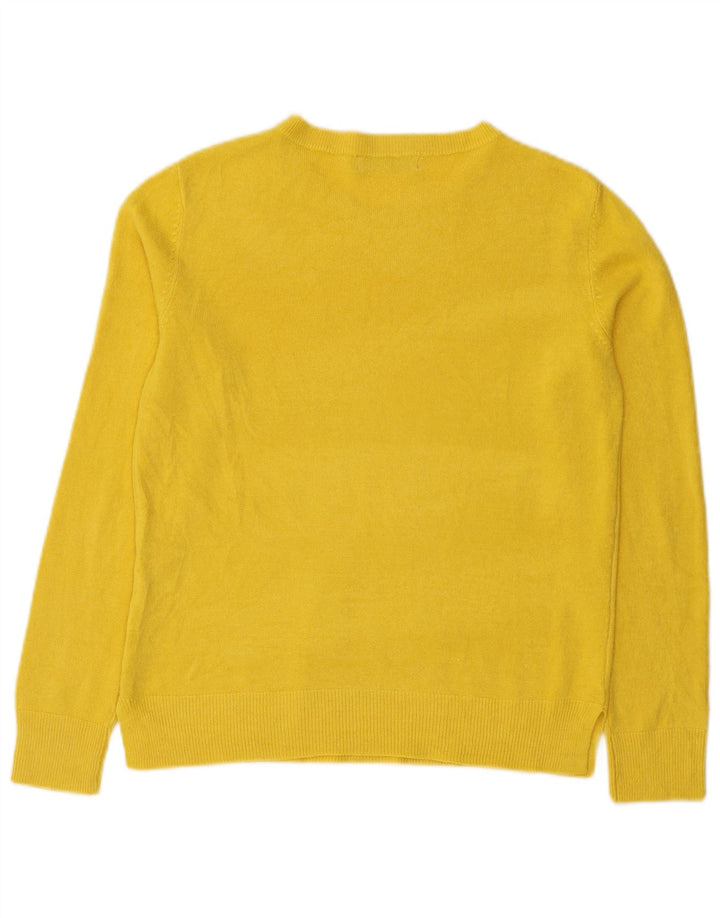 Pulover pentru femei Marks & Spencer cu decolteu triplu UK 12 Galben mediu