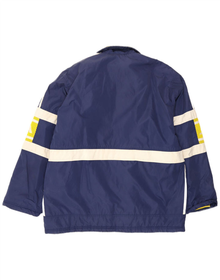 Jachetă căptușită cu grafică Adidas pentru bărbați UK 40/42 Medium Blue Colorblock