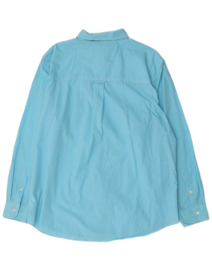 Cămașă pentru bărbați Chaps Easy Care XL Blue Check Bumbac