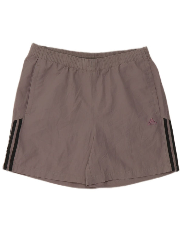 Pantaloni scurți sport pentru bărbați Adidas, gri mediu, poliester