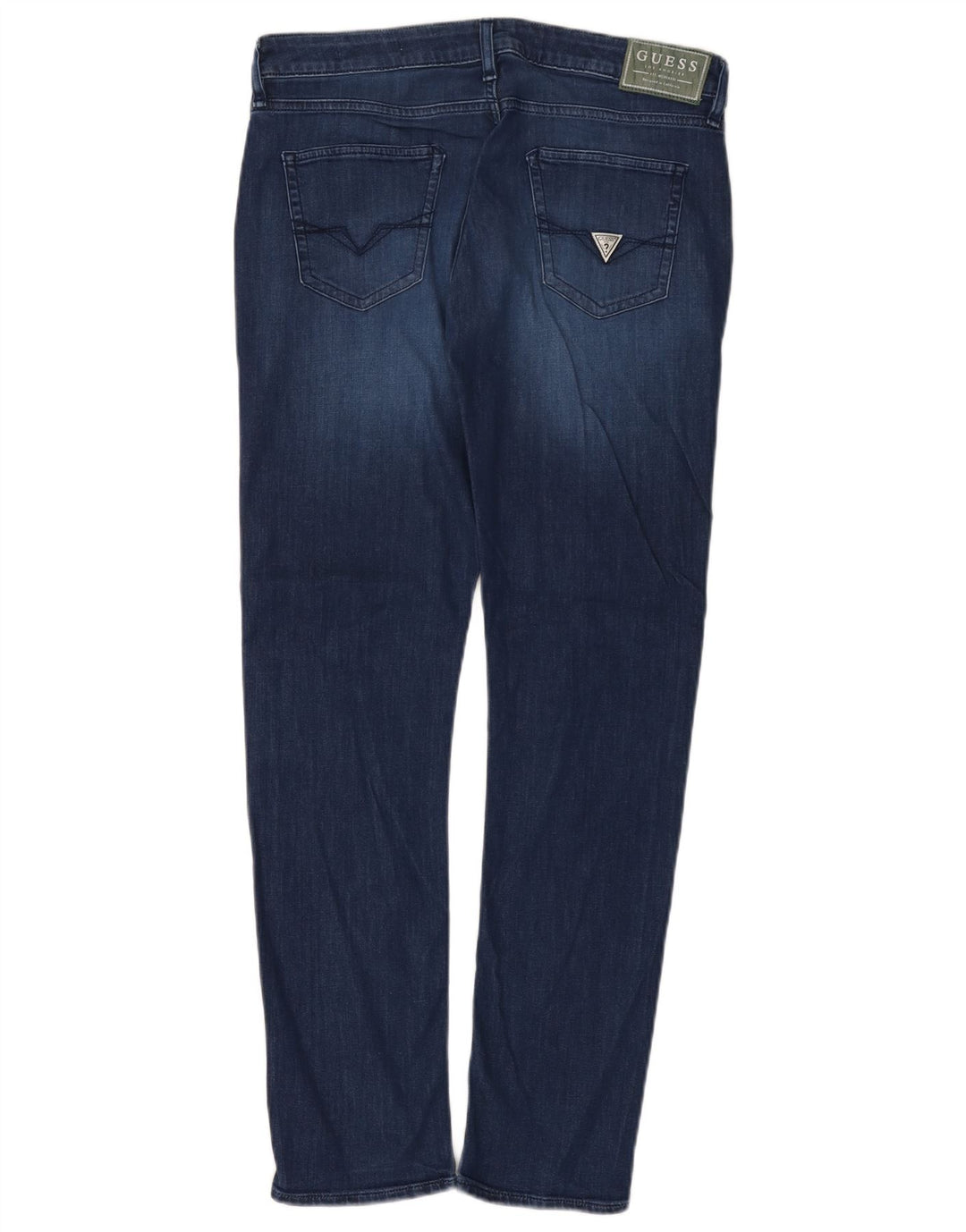 Blugi slim pentru femei Guess W32 L31 bumbac bleumarin
