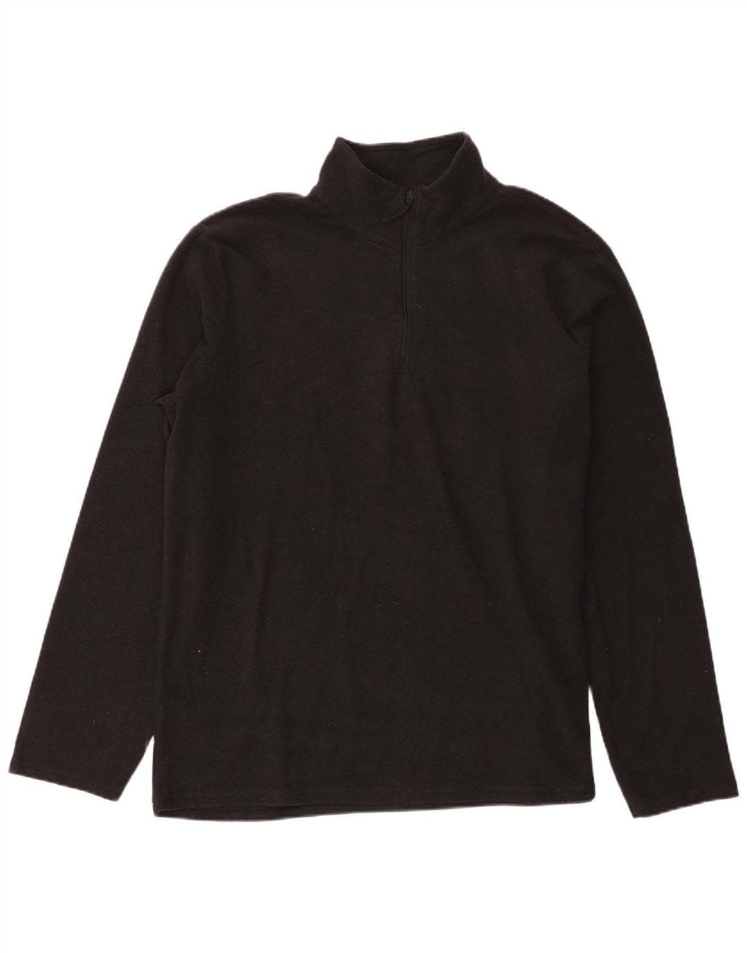 Jumper pentru bărbați Mountain Warehouse, din lână, cu fermoar, XL, poliester negru