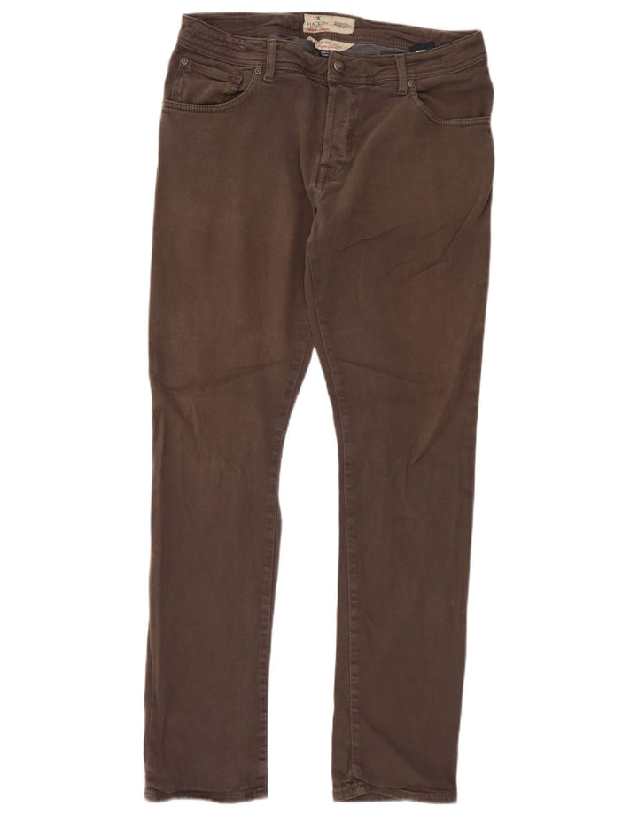 Pantaloni casual slim pentru bărbați Hackett W36 L32 bumbac gri