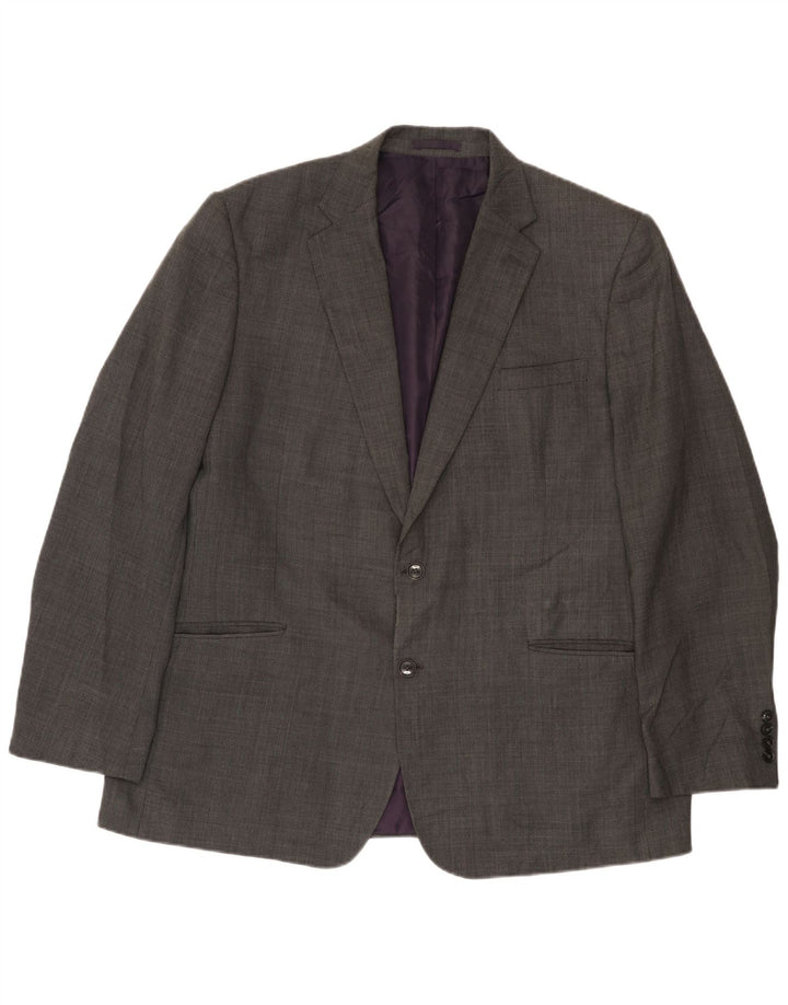 Marks & Spencer jachetă pentru bărbați cu 2 nasturi, UK 46 XL, lână gri