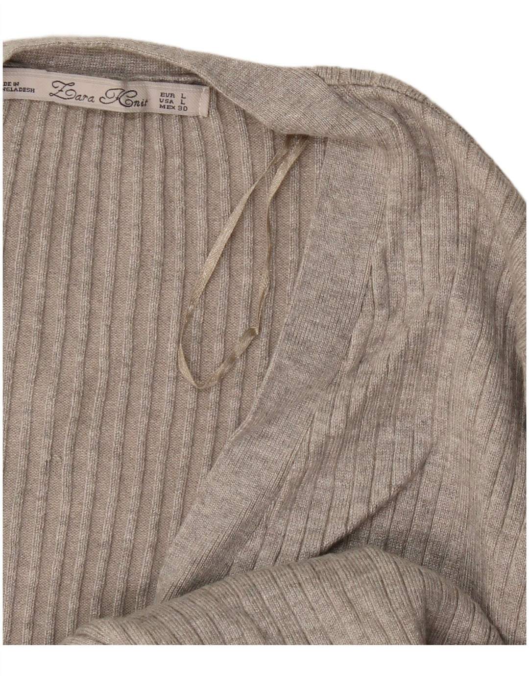 Pulover cardigan pentru femei Zara UK 14 mare gri