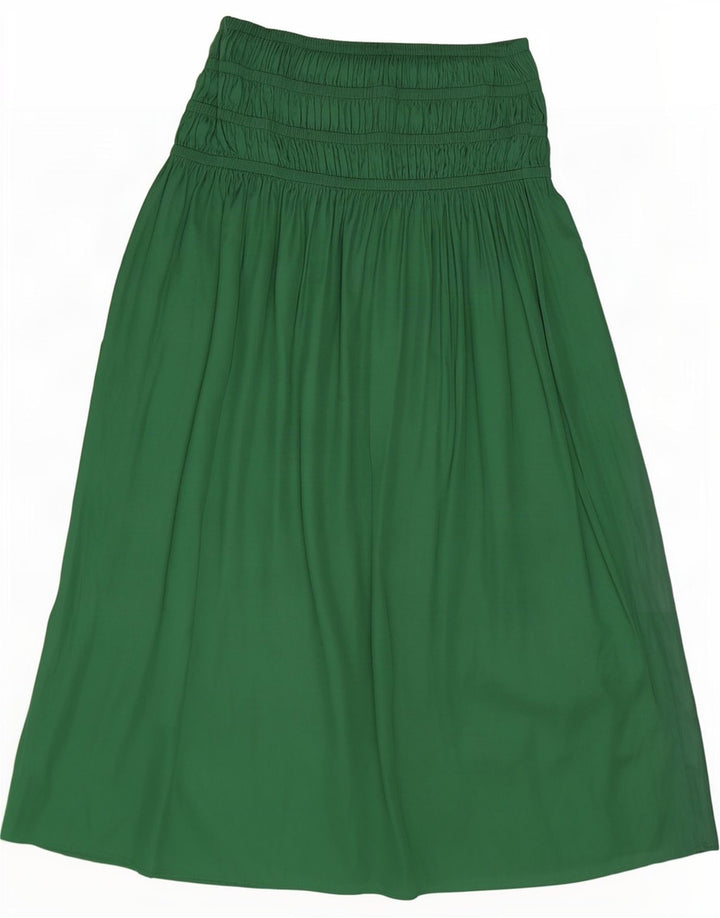 Fusta Maxi pentru femei Marks & Spencer UK 10 Small W34 Poliester verde