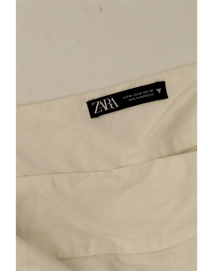 Fusta Wrap Femei Zara Medium W28 Alb