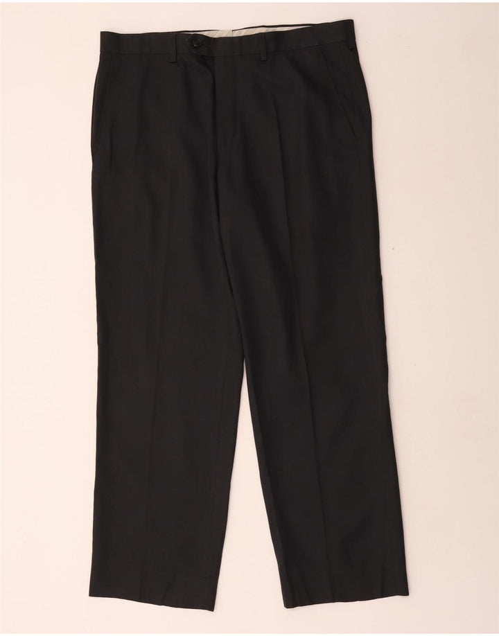 Marks & Spencer Pantaloni drepți pentru bărbați L34 L29 Poliester gri