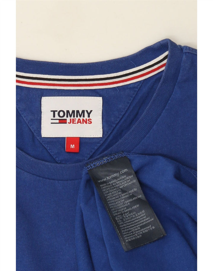 Tricou pentru bărbați Tommy Hilfiger Top din bumbac albastru mediu