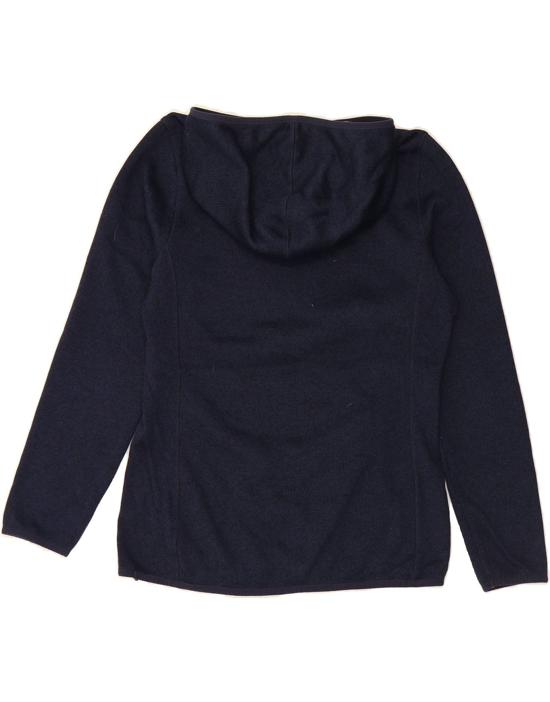 EDDIE BAUER Womens Hoodie Jumper UK 14 Medium Navy Blue Polyester Vintage Eddie Bauer and Second-Hand Eddie Bauer from Messina Hembry 