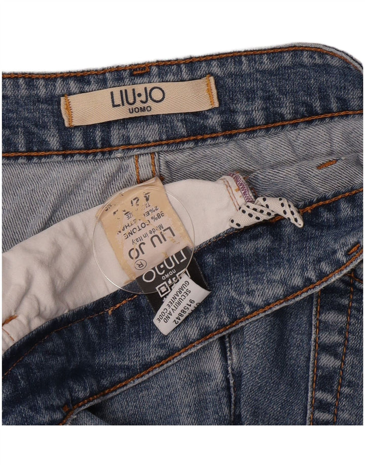 Blugi Liu Jo Regular Slim pentru bărbați W38 L31 Bumbac albastru