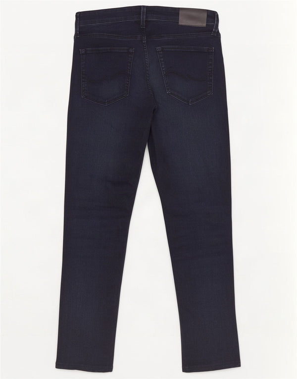 Blugi slim tăiați Jack & Jones pentru bărbați W29 L26 bumbac bleumarin