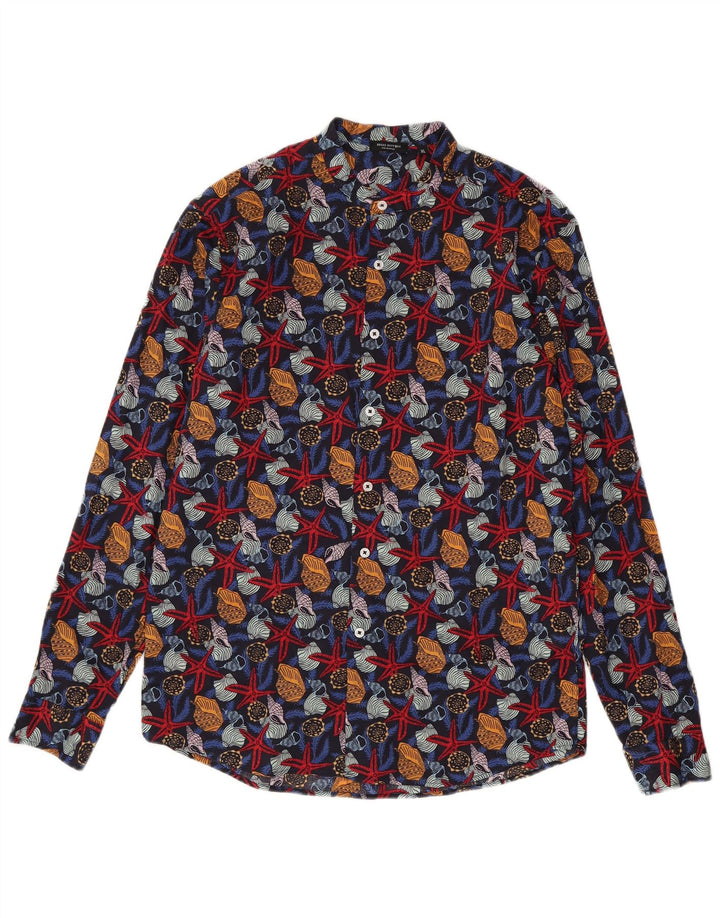 Cămașă pentru bărbați Bread & Buttons XL, bumbac cu imprimeu animal multicolor