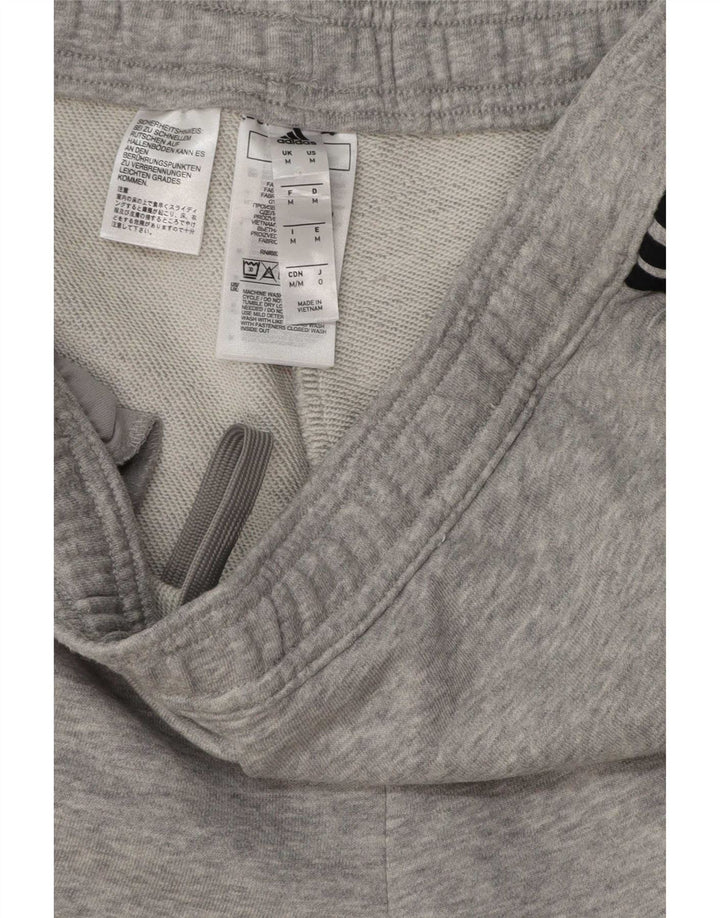 Pantaloni de trening Adidas pentru bărbați, bumbac gri mediu