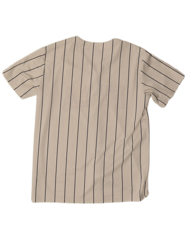 Top din jerseu cu grafic supradimensionat pentru femei Fila UK 10 Small White Striped