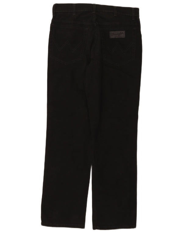 Blugi drepte stretch pentru bărbați Wrangler Texas W33 L30 bumbac negru