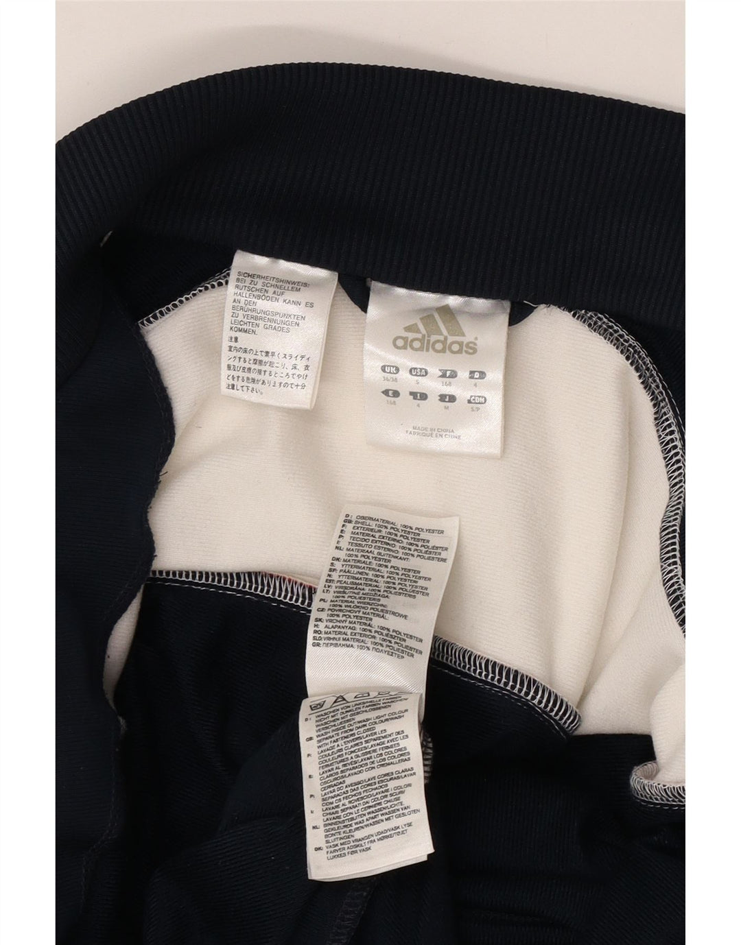 Jachetă de trening pentru bărbați ADIDAS Marea Britanie 36/38, albastru bleumarin, color block