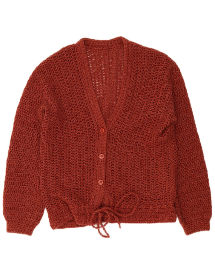 Pulover Cardigan Vintage pentru femei UK 16 Maro mare