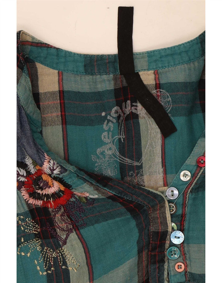 Bluză cu mânecă lungă pentru femei Desigual UK 16, mare, culoare turcoaz