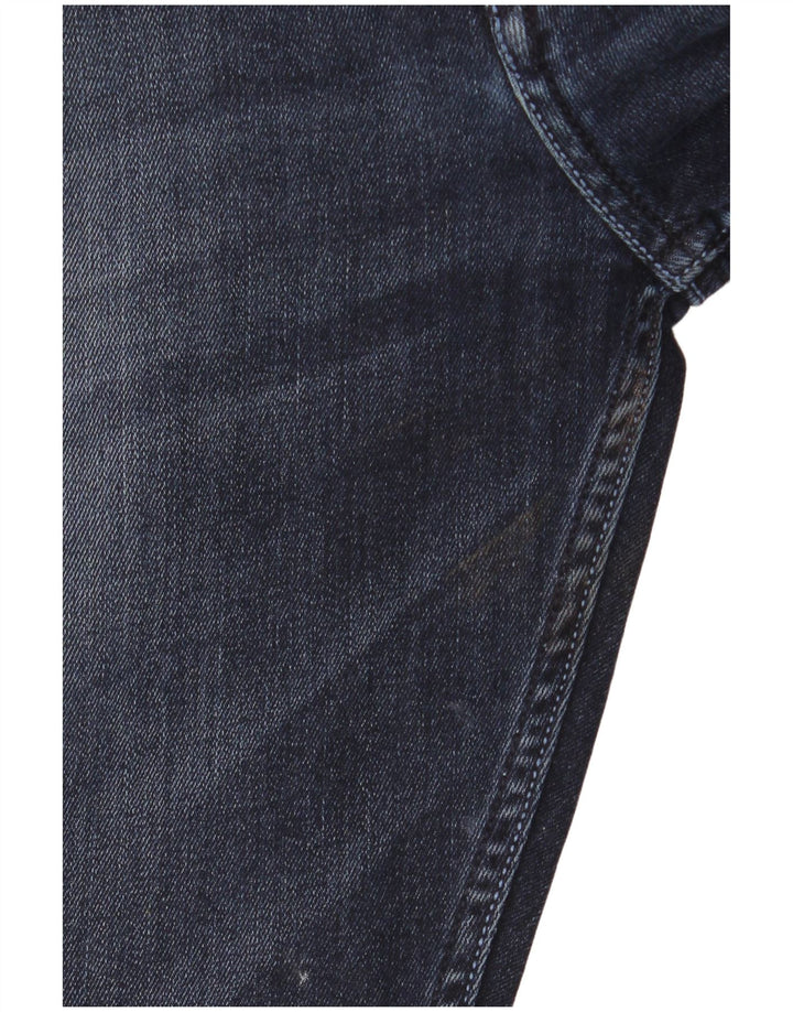 Blugi slim pentru bărbați French Connection Distressed W36 L28 Bumbac bleumarin
