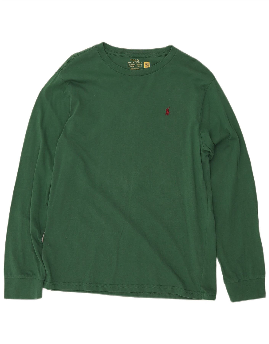 POLO RALPH LAUREN Top pentru baieti cu maneca lunga 15-16 ani XL verde
