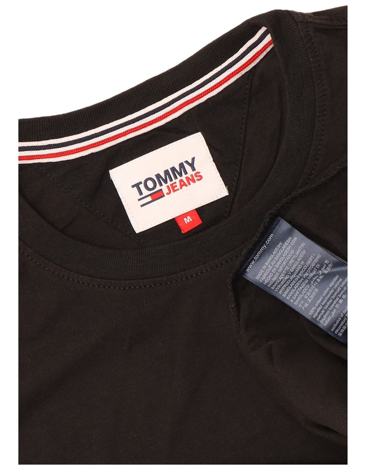 TOMMY HILFIGER Tricou Bărbați Top Mediu Negru Bumbac