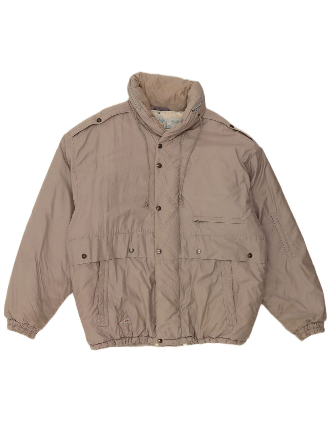 Jachetă căptușită cu glugă pentru bărbați Skila EU 50, mare, gri bumbac