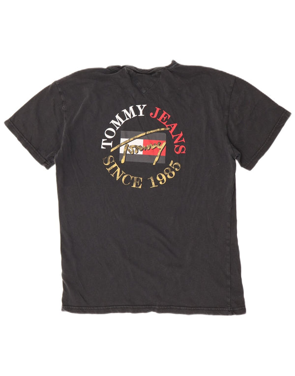 Tricou grafic Tommy Hilfiger pentru bărbați Top mic din bumbac negru