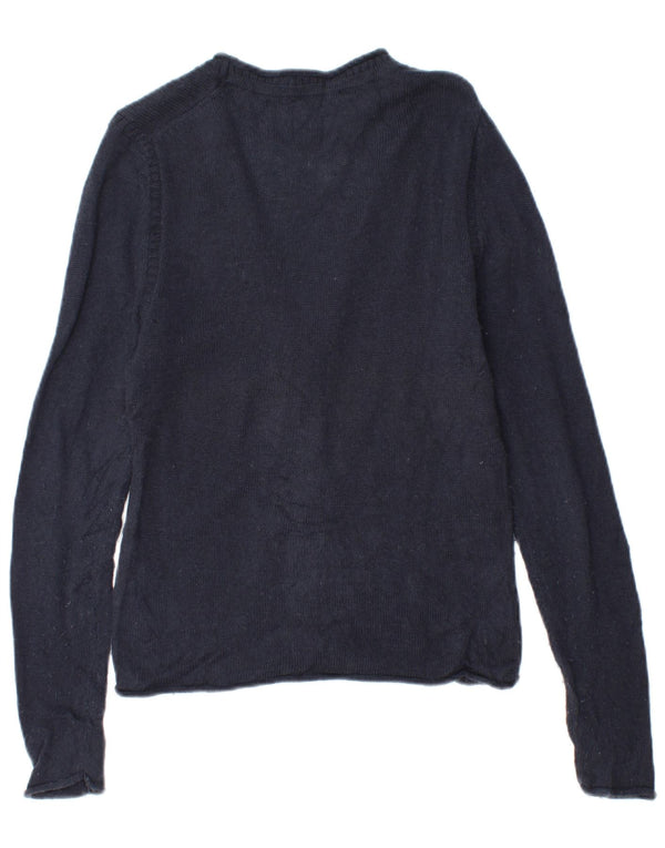 Pulover cardigan Tommy Hilfiger pentru femei UK 6 XS Lână bleumarin