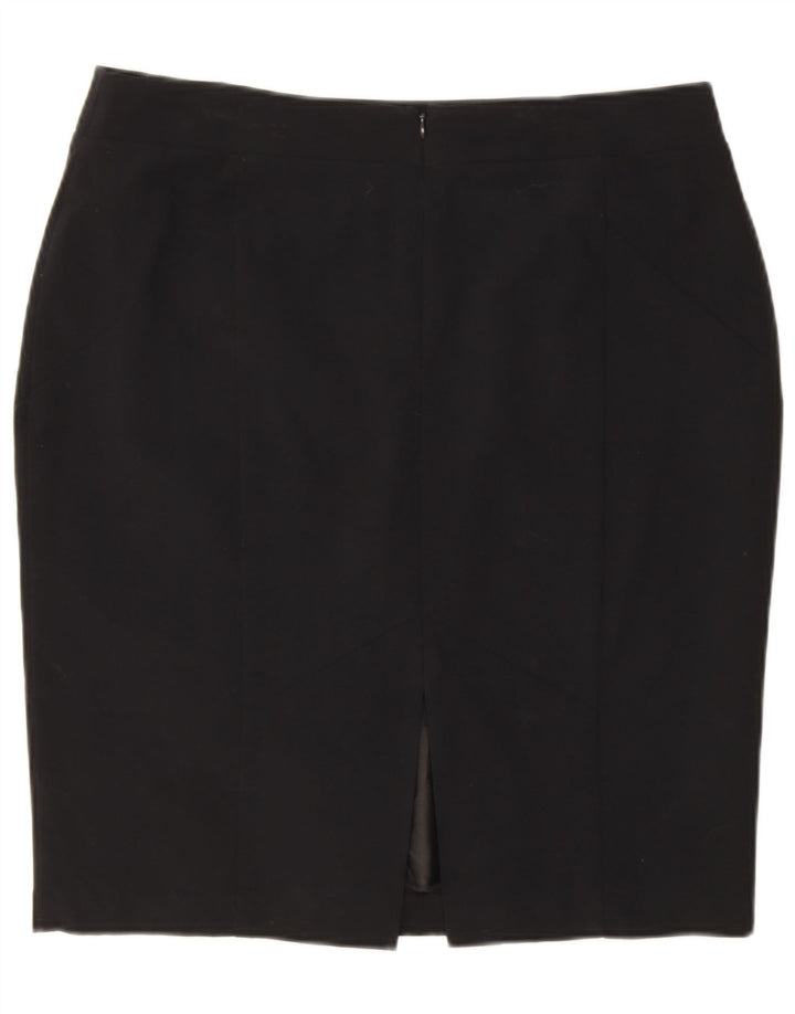 Fusta creion pentru femei Marks & Spencer UK 16 Large W36 Poliester negru