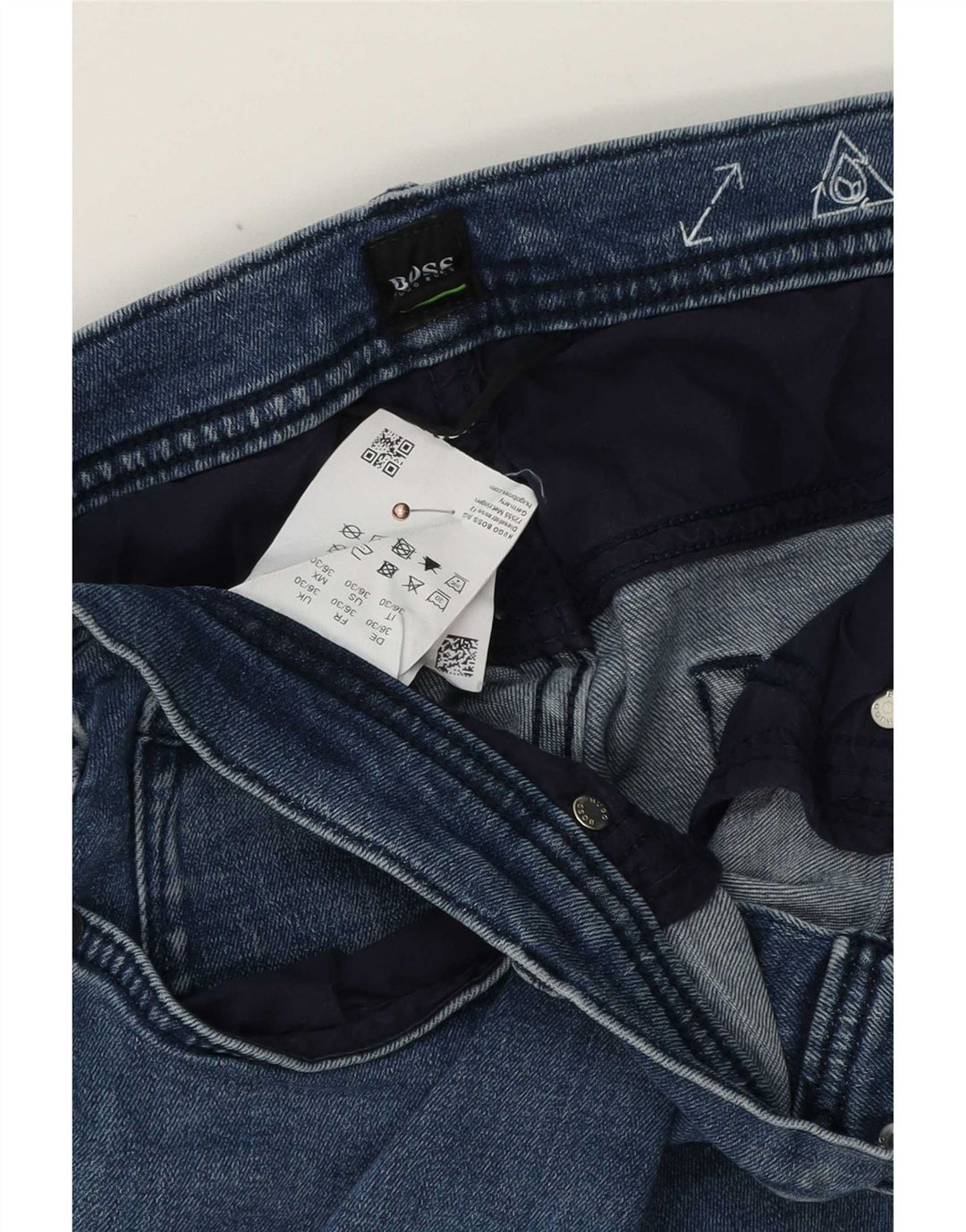 Blugi slim pentru bărbați Hugo Boss W36 L30 Bumbac albastru