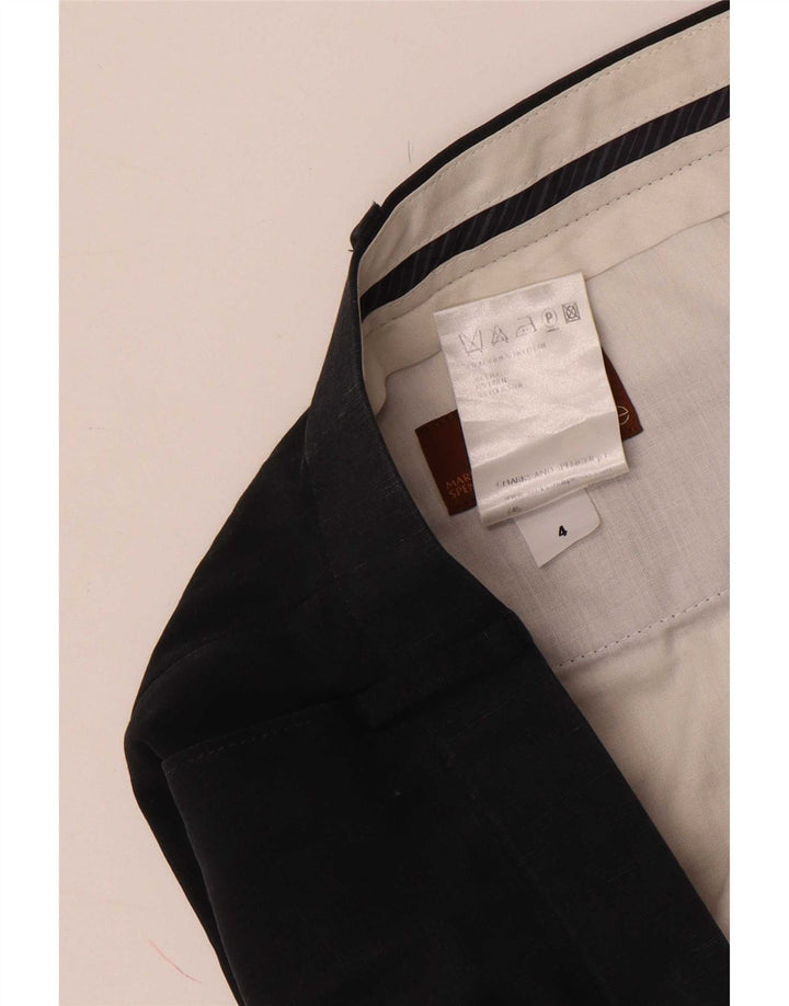 Pantaloni de costum pentru bărbați Marks & Spencer L42 L33 bleumarin Lyocell