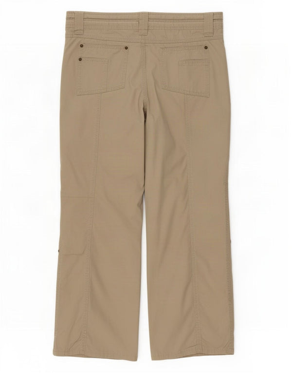 Pantaloni casual drepti pentru femei Marks & Spencer UK 14 Large W34 L27 Bej