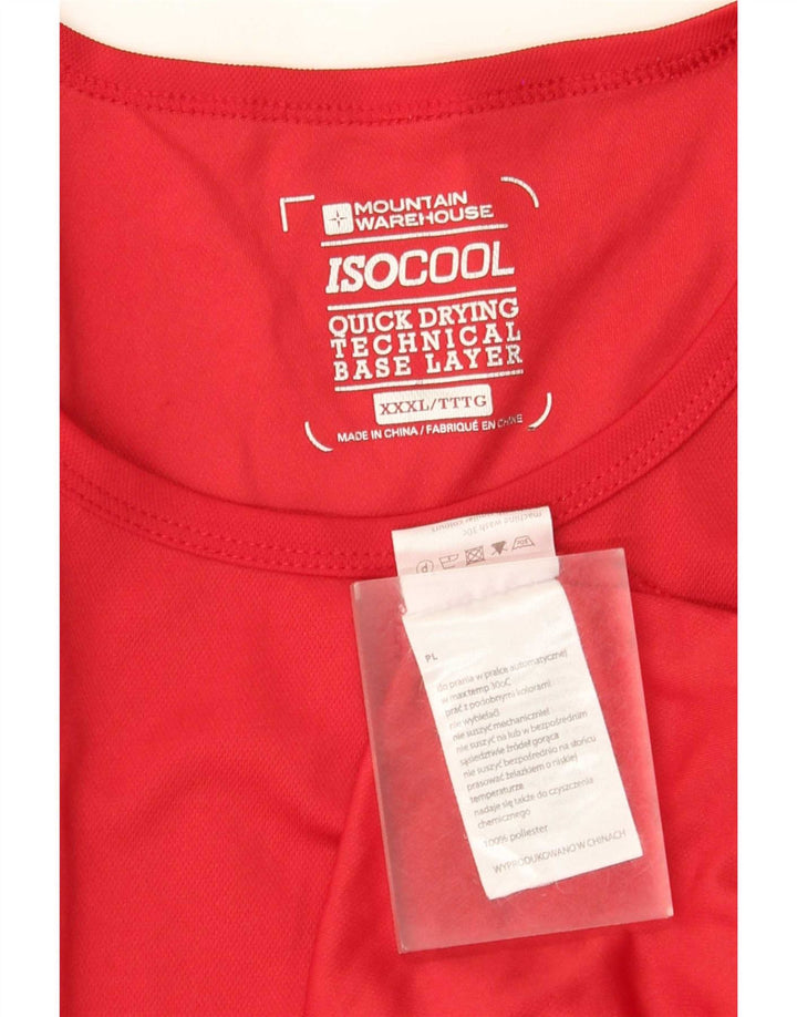 Tricou IsoCool pentru bărbați Mountain Warehouse Top 3XL Poliester roșu