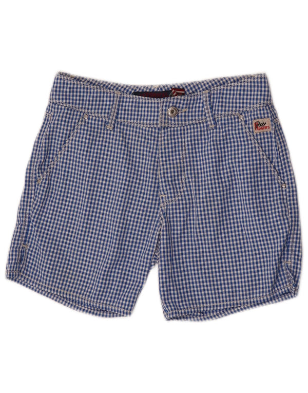 Pantaloni scurti chino Roy Rogers pentru băieți 11-12 ani W26 poliamidă vichy albastru