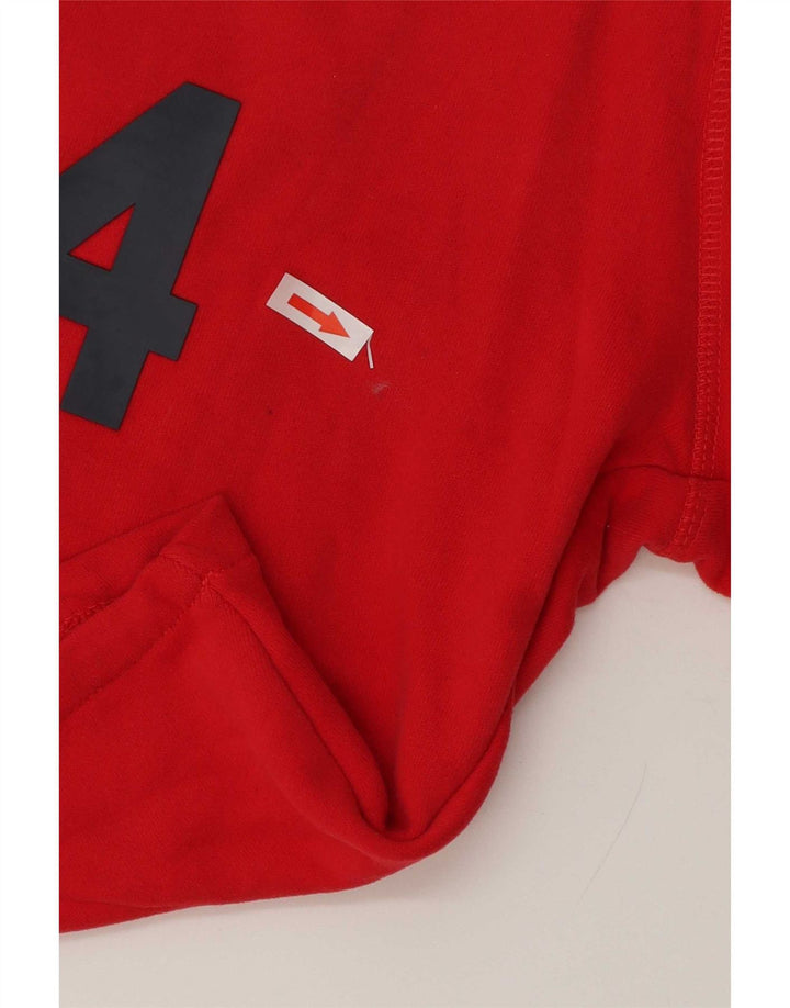 Pantaloni scurți sport grafic Superdry pentru bărbați, bumbac roșu mare