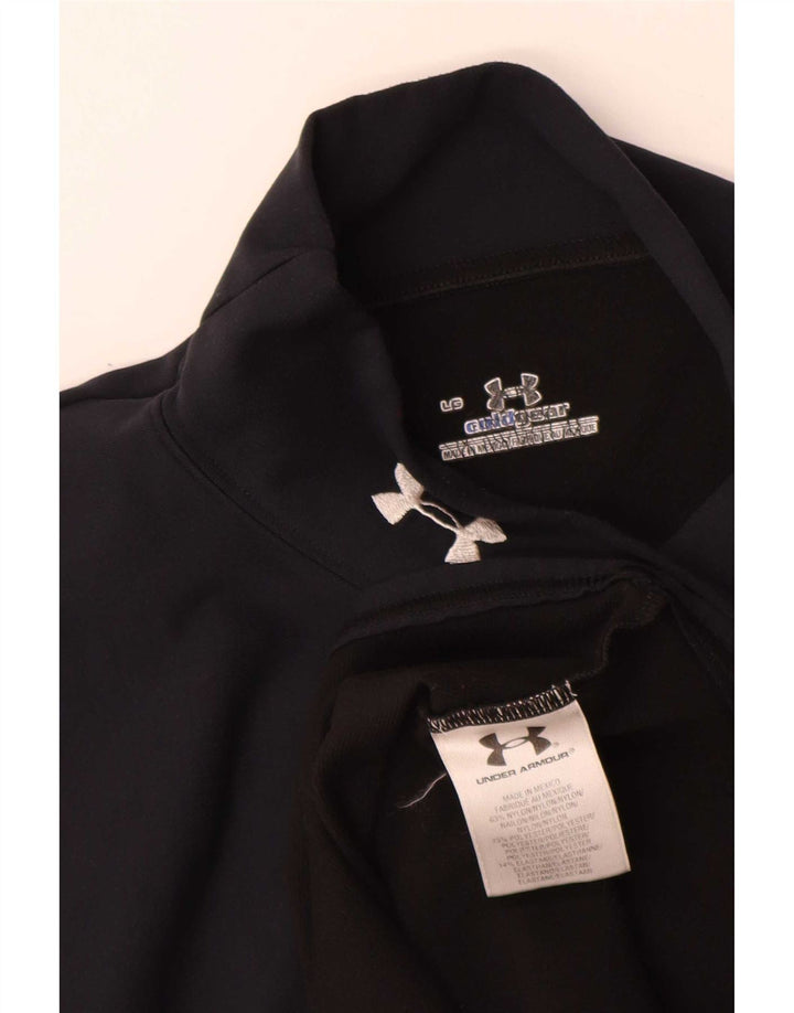 Under Armour Cold Gear Top cu mânecă lungă, mare, negru, nailon