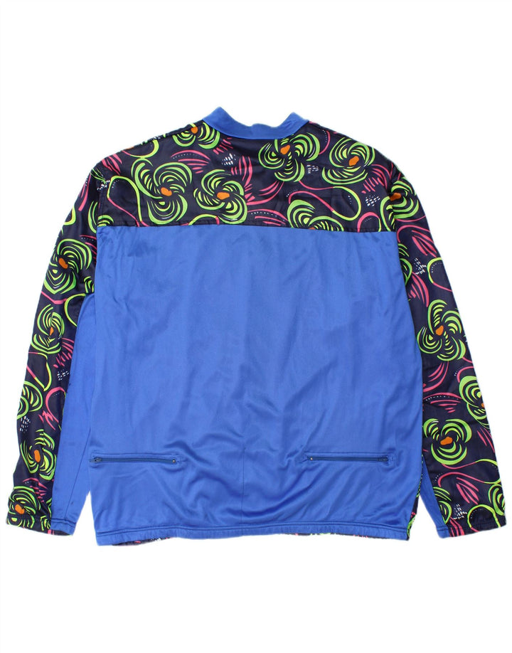Jachetă de trening pentru bărbați Castelli, mare, albastru, nailon floral