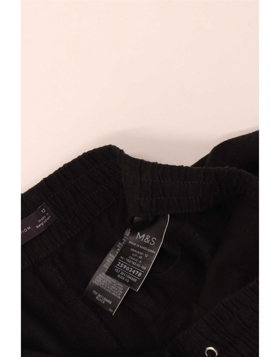 Pantaloni scurți chino pentru femei Marks & Spencer UK 12 Medium W30 In negru