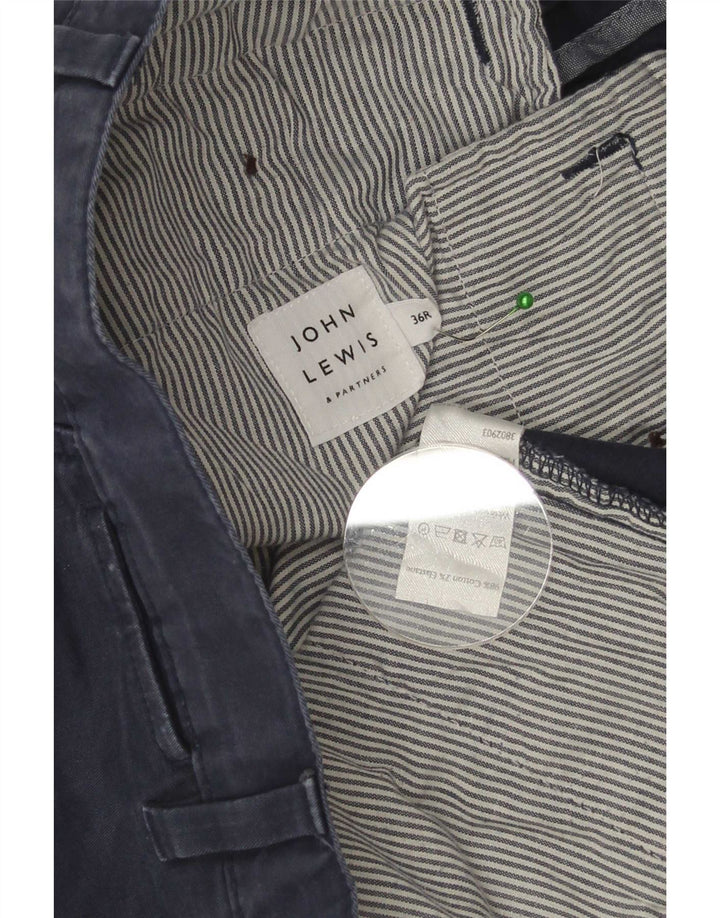 Pantaloni scurți chino obișnuiți pentru bărbați John Lewis W36 mari din bumbac bleumarin