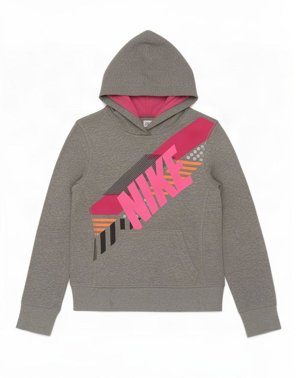 Pulover Nike Fete Graphic Hoodie 10-11 Ani Medium Gri Bumbac