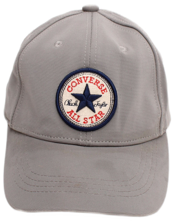 Converse Mens Graphic Baseball Cap One Size Grey Cotton