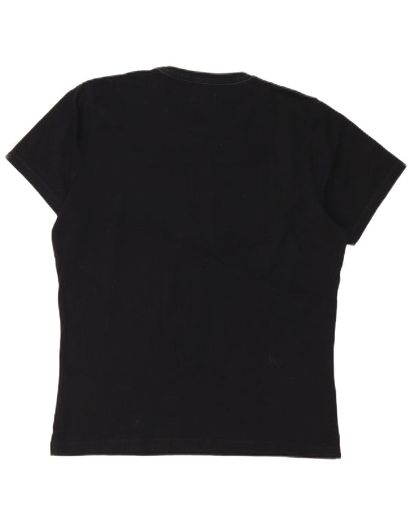 Tricou grafic pentru femei PEPE Jeans Top UK 14 Medium Black Bumbac