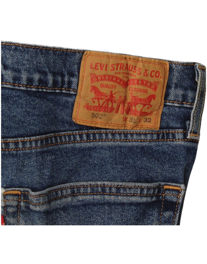 Blugi conici pentru femei Levi's 502 W31 L32 bumbac albastru