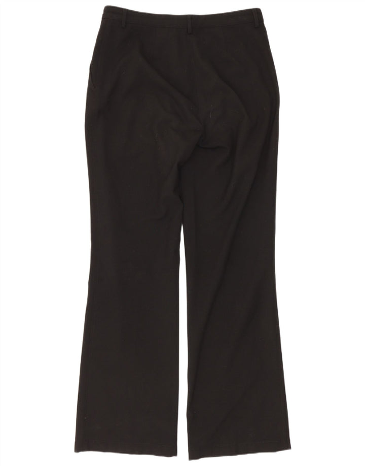 Pantaloni casual pentru femei Armani Bootcut UK 12 Medium W28 L30 Poliester negru