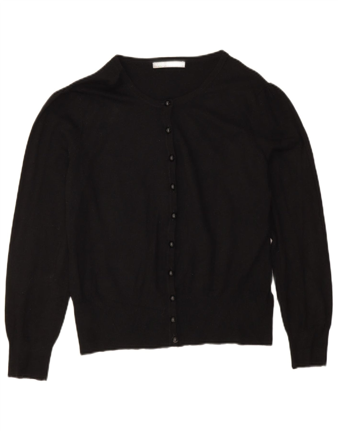 Pulover cardigan pentru femei Marks & Spencer UK 14 mare, negru, viscoză