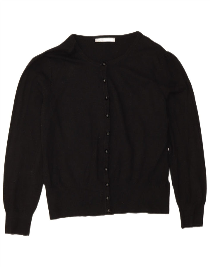 Pulover cardigan pentru femei Marks & Spencer UK 14 mare, negru, viscoză