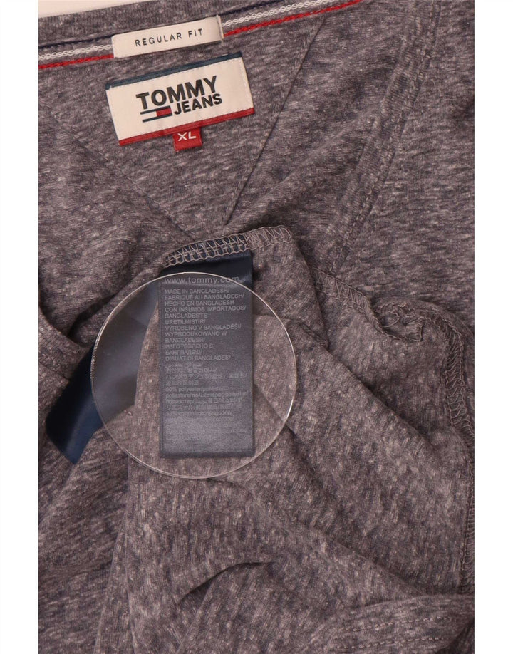 Tricou Tommy Hilfiger pentru bărbați, cu croiala normală, XL, poliester cu pături gri